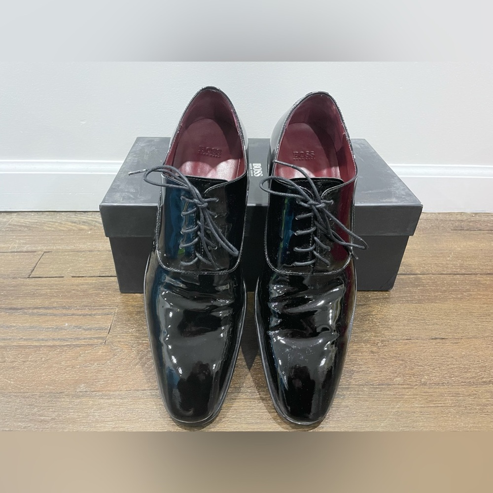 Boss Men’s Black Tuxedo Shoes Size 9.5